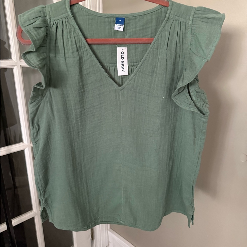 NWT Old Navy Gauze Blouse (M)